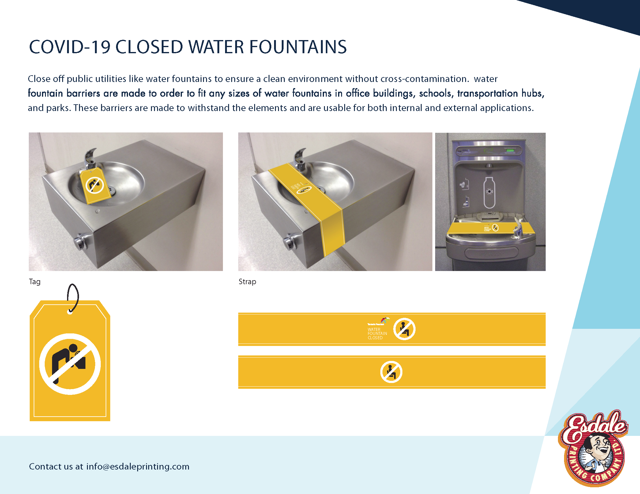 Water Fountain Signs